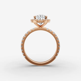 Halo & Pave - Oval