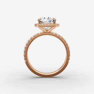Halo & Pave - Cushion