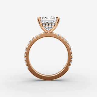 Hidden Halo & Pave - Princess