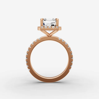 Halo & Pave - Emerald