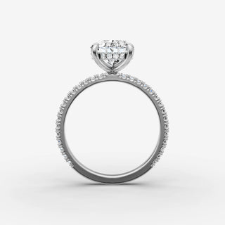 Hidden Halo & Pave - Oval