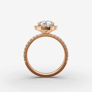 Halo & Pave - Pear