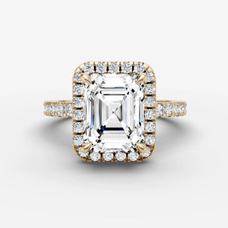 Halo & Pave - Emerald