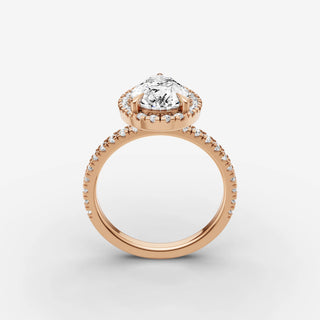Halo & Pave - Pear
