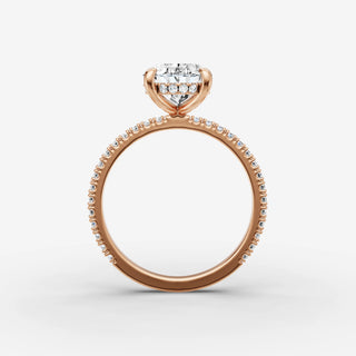 Hidden Halo & Pave - Oval