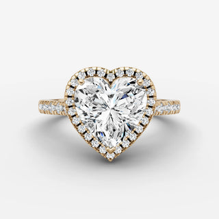 Halo & Pave - Heart