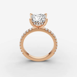 Hidden Halo & Pave - Princess