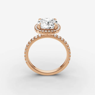 Halo & Pave - Cushion