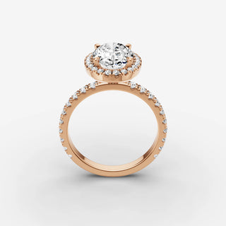 Halo & Pave - Oval