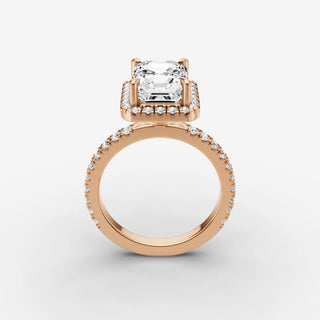 Halo & Pave - Emerald