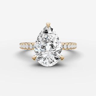Hidden Halo & Pave - Pear